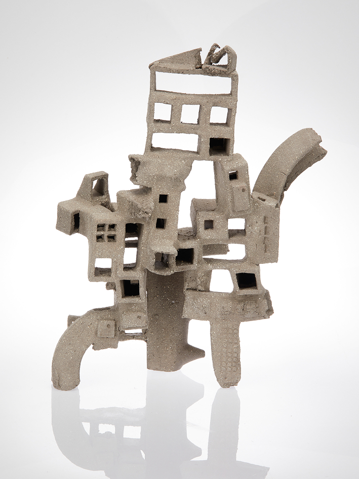 Ceramic grid pattern detail.